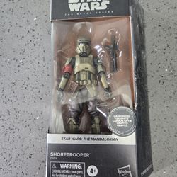 Hasbro Star Wars the Mandalorian Black Series Shore Trooper Carbonized Figure