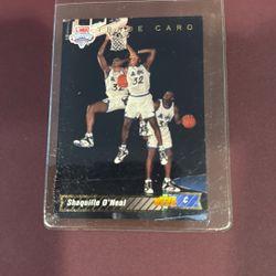 1992-93 Upper Deck Shaquille O'Neal Rookie RC Trade Card Orlando Magic #1b