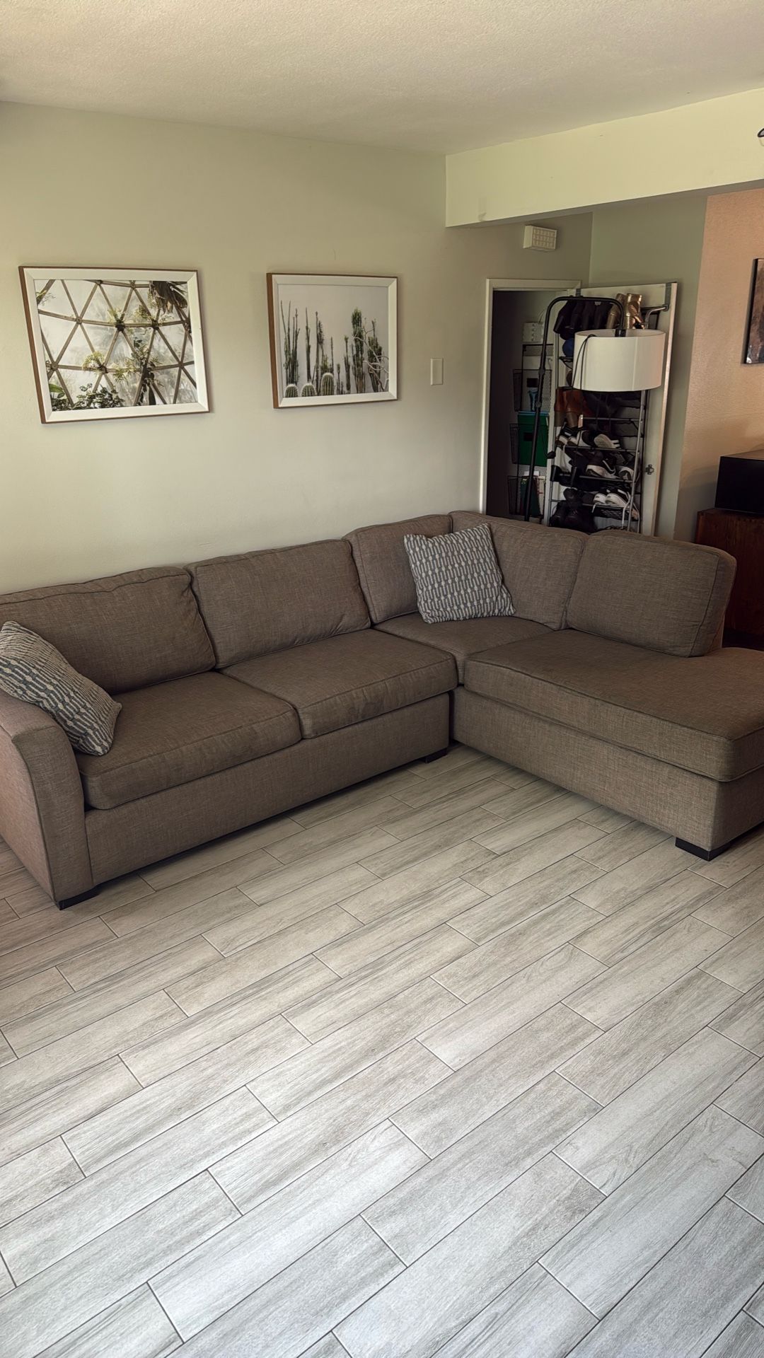 Living Spaces Sectional Couch