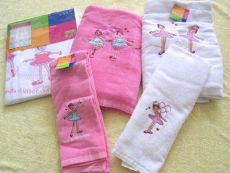 NWT Ballerina Towel & Curtain Set