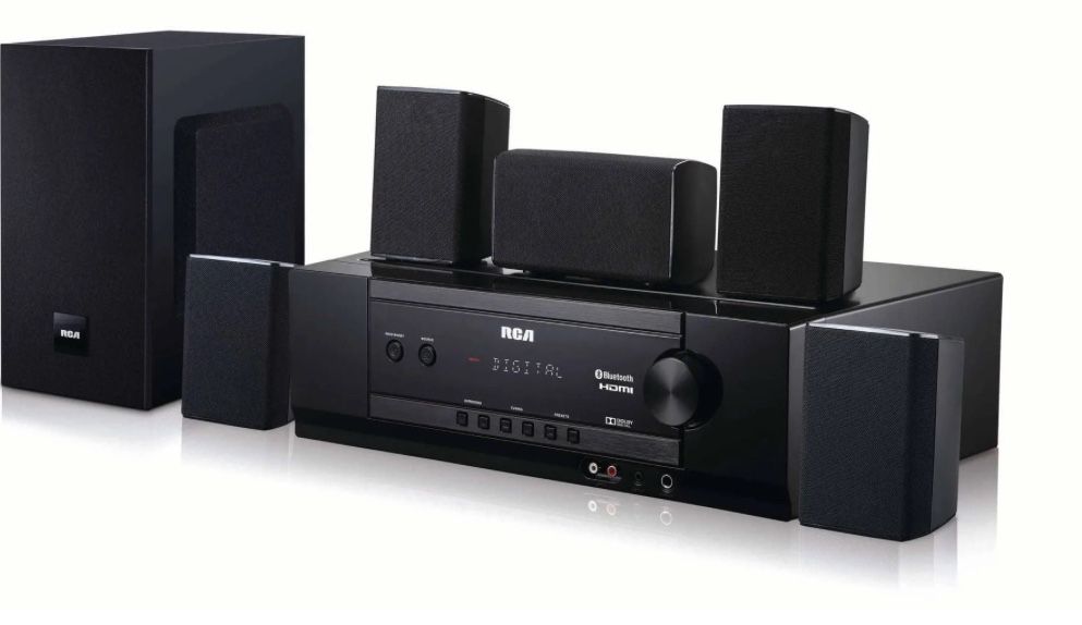 RCA RT2781BE Home Theater System Surround Sound Receiver Speakers