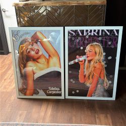2 Sabrina Carpenter Custom Printed Poster Not Paper Nice With Frames