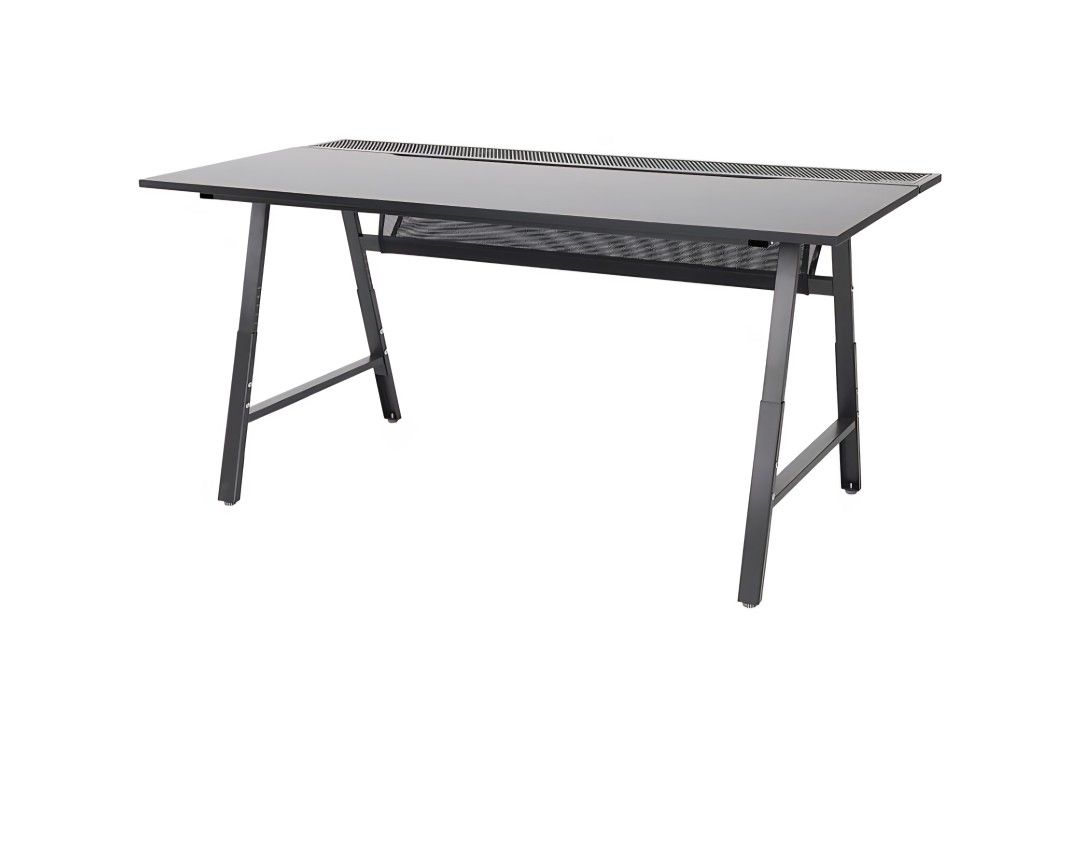 black gaming desk