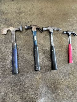 4-Piece Hammer Lot – Kobalt, Stanley + More – $20