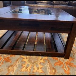 Solid Wood Coffee table and 2 side tables