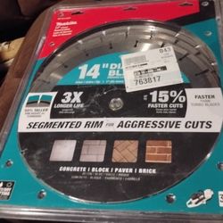 Makita 14" diamond blades