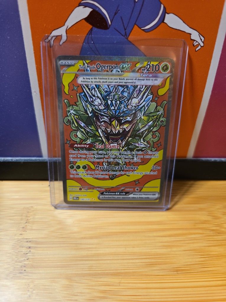 Pokemon Teal Mask Ogerpon ex - 145/131 - SV: Prismatic Evolutions (PRE)