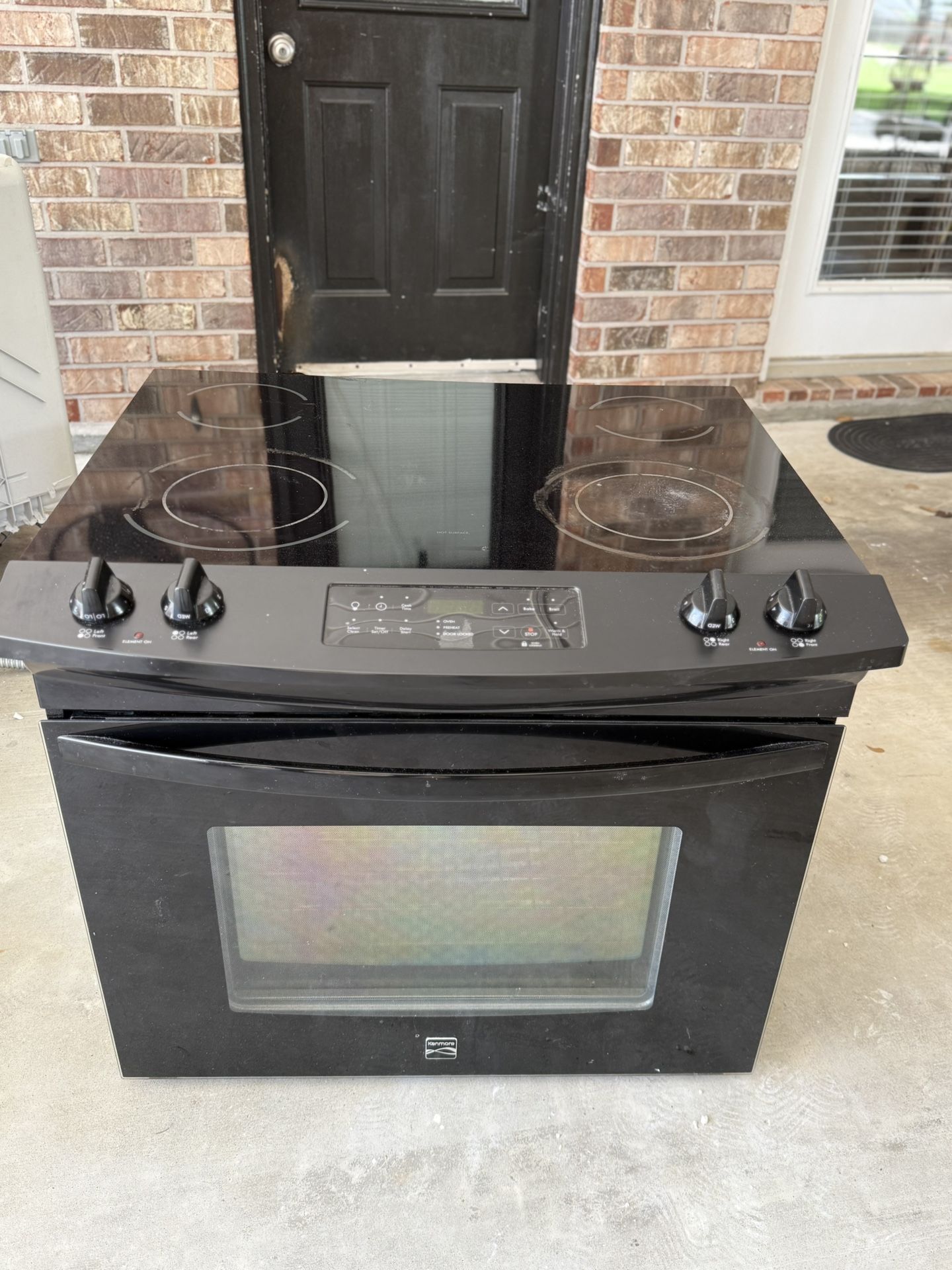 kenmore electrical oven/stovetop
