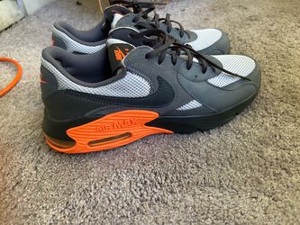 Like new Nike Air Max 90 Sneakers Gray Orange size 11M no box perfect condition $65