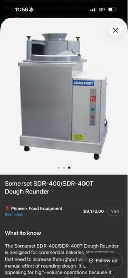 Somerset SDR-400 Commercial Dough Rounder