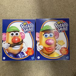 Original Hasbro Mr & Mrs Potato Head DISCONTINUED Lot Of 2