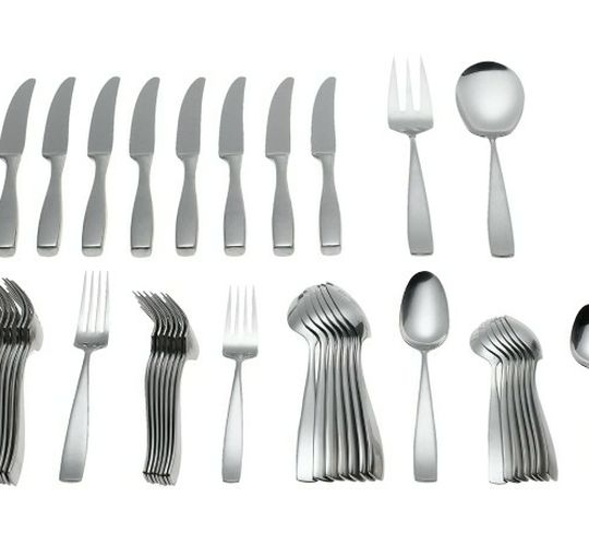 Yamazaki Bolo 42-Piece Stainless Steel Flatware Set, Service for 8