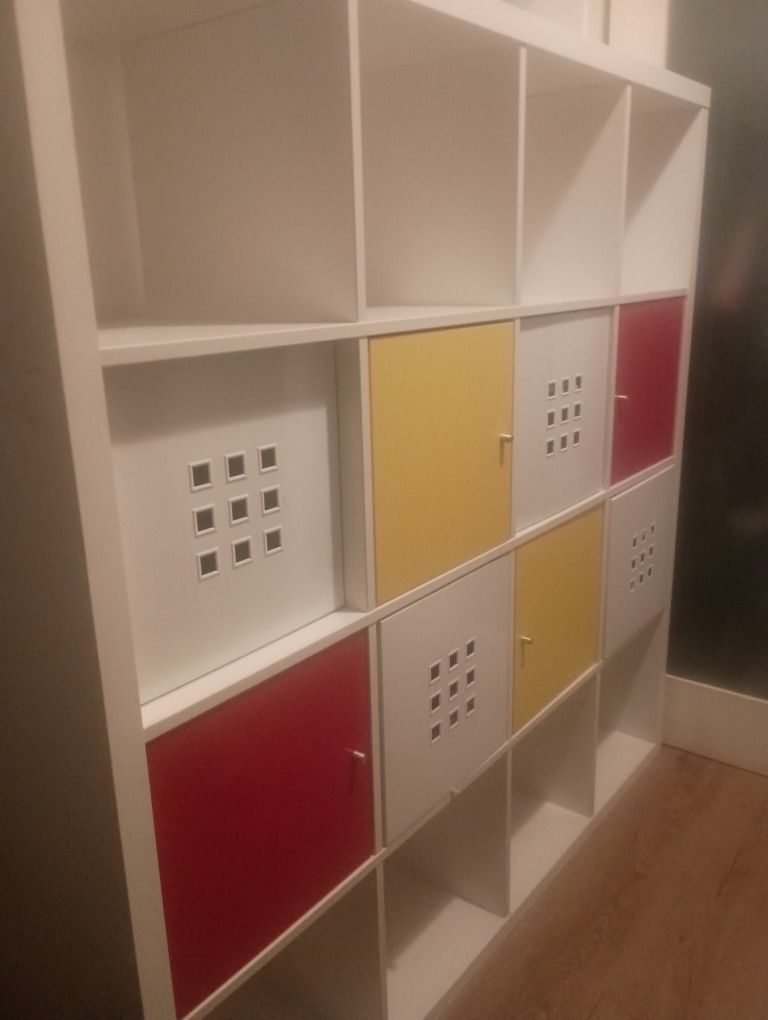 IKEA KALLAX
Shelf Unit, White, 57 7/8x57 5/8 "