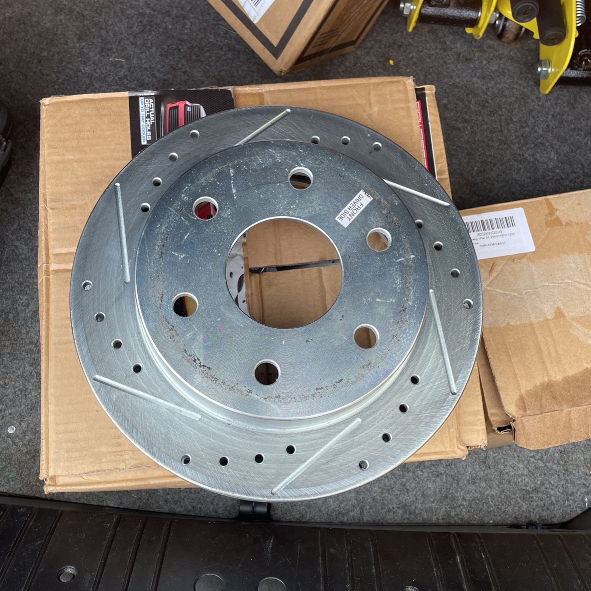 Two Brand New Chevy K1500 Drill Slotted Rotors 