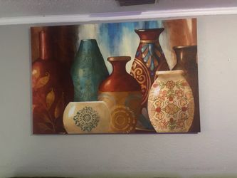 Decorative Vases Canvas Wall Art