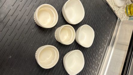 White Ceramic Ramekins Set of 6