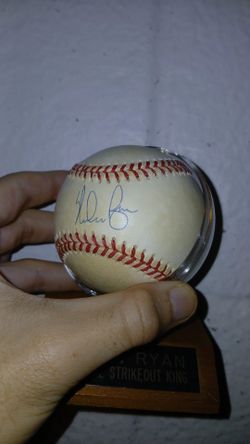 Nolan Ryan signed baseball
