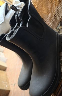 Eddie Bauer Victoria Rain Boots - Womens 10M - Black - New with Tags