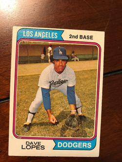 1974 TOPPS BASEBALL #112 DAVE LOPES baseball ⚾️ card