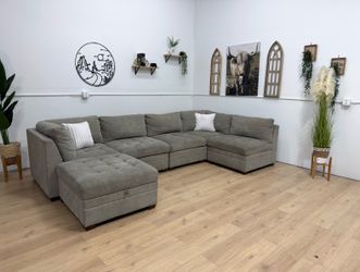 Free Couch Delivery ~ Tan Tisdale Sectional