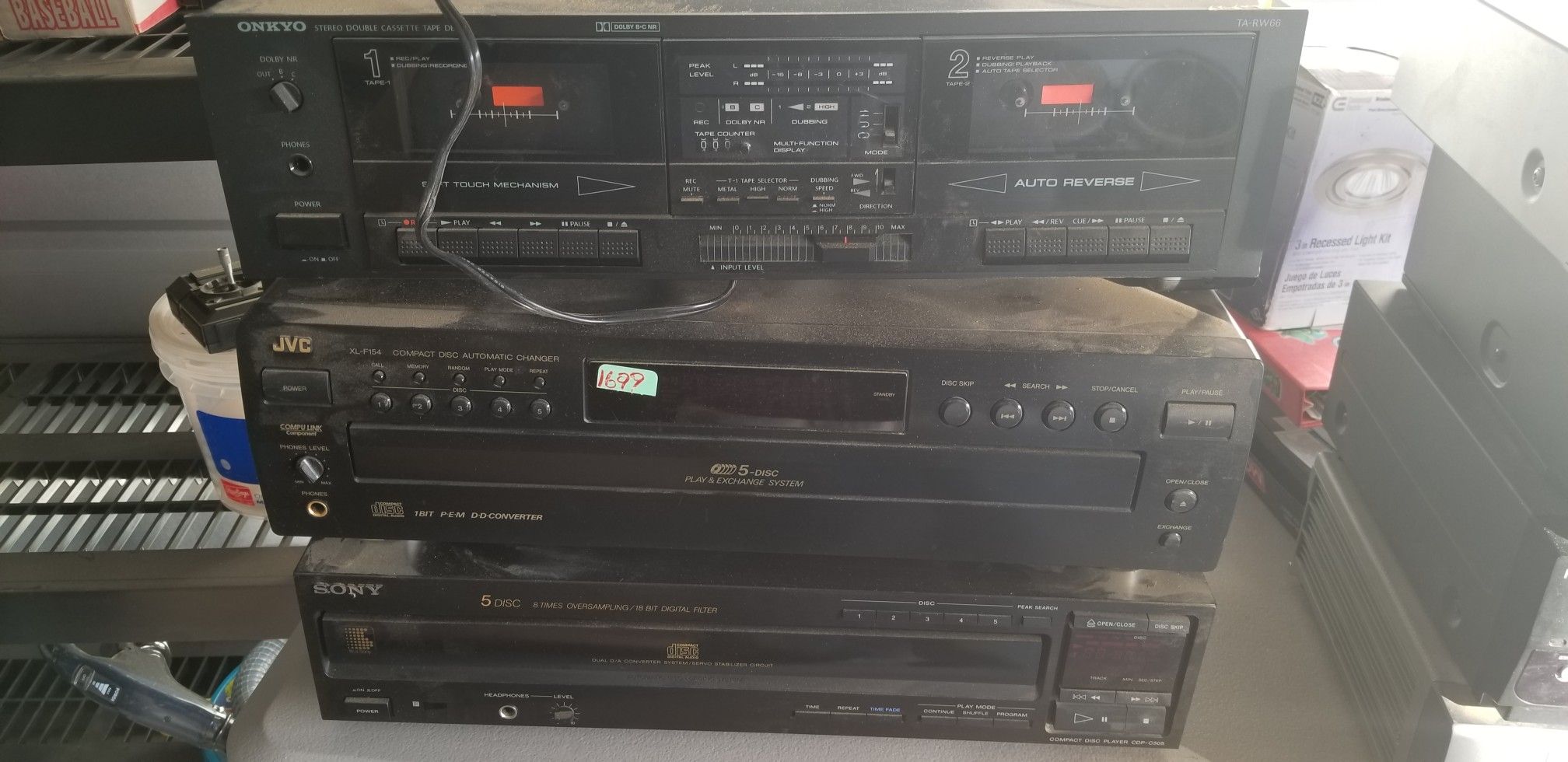 Jvc, Sony, Onkyo Tape Deck Cd Changers