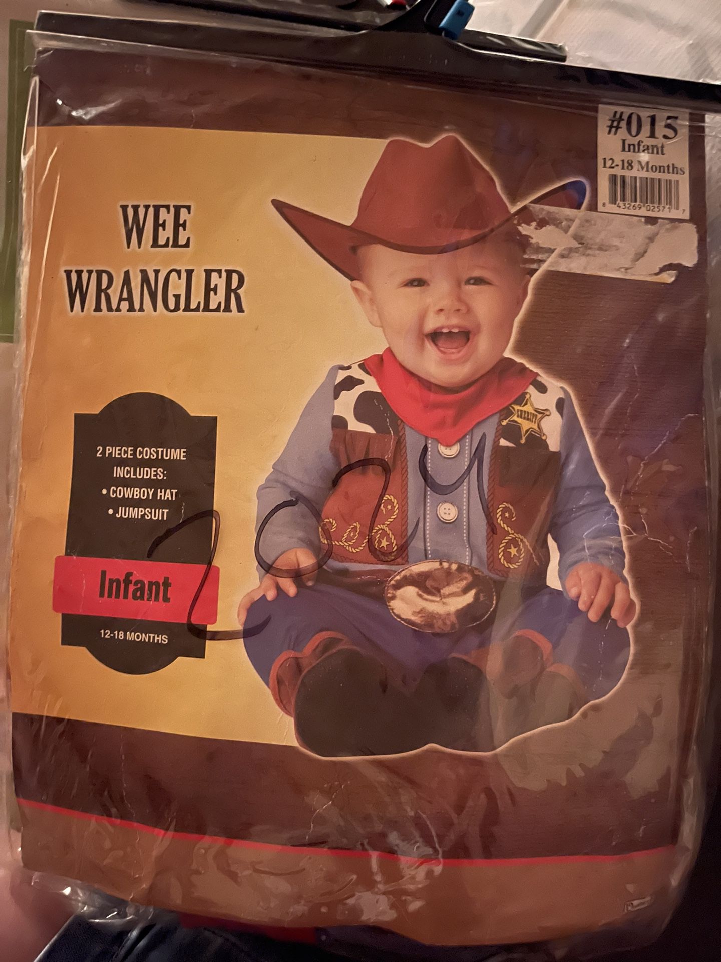 New Halloween Costume- Wee Wrangler Size 12-18 Months