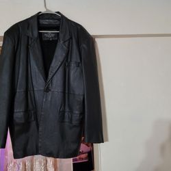 Black Leather Jacket Size Xl