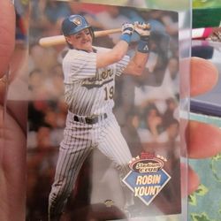 Robin Yount Milwaukee Brewers '93 Topps Stadium Club 3000 Hits Insert Baseball Card 