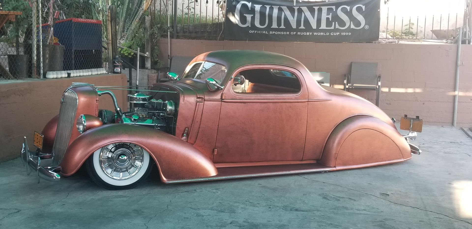 1936 CUSTOM CHOPPED CHEVY 3 WINDOW COUPE