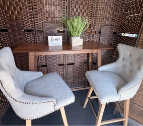 Table and two barstools for $58