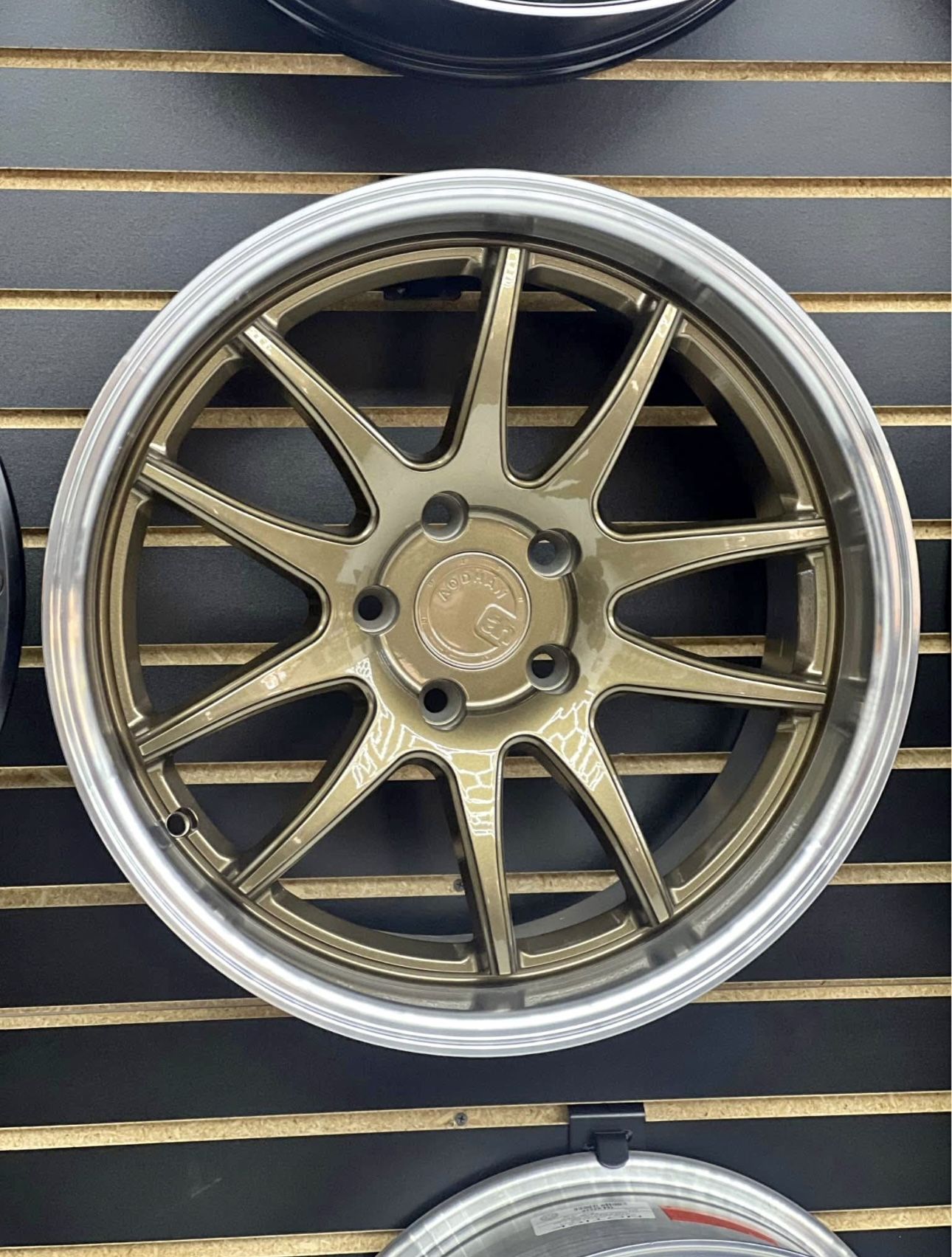 Aodhan DS02 Bronze W/Machined Lip 18" Staggered Wheels 5x114.3 Fits Subaru Infiniti Lexus Nissan