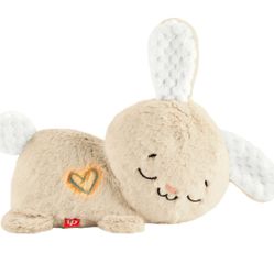 Fisher-Price Soothe & Settle Bunny Plush Baby Infant Toy & Sound Machine with Motion