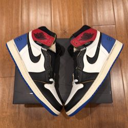 Jordan 1 Retro High OG SP Fragment X Union LA Varsity Red Sport Royal Size 12 M