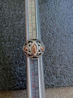 "Carolyn Pollack"..925 Sterling Silver..Brass..Copper..Dome Ring