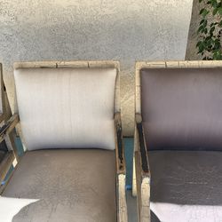 Set Of 5 Antique Wood Chairs