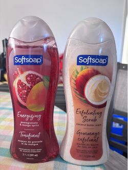 Softsoap Body Wash Set - Pomegranate Mango & Coconut Scrub(4 EACH$