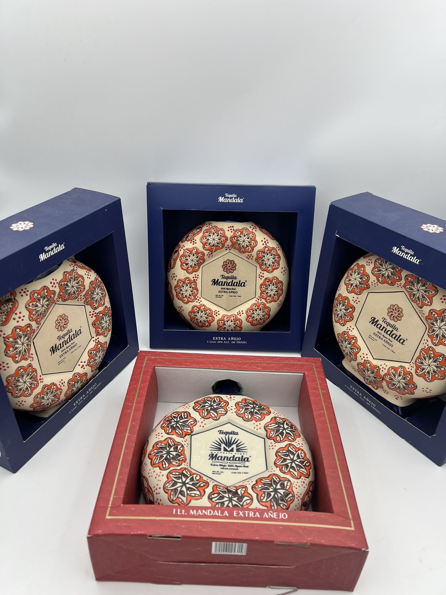 Mandala Tequila Empty Bottles With Boxes
