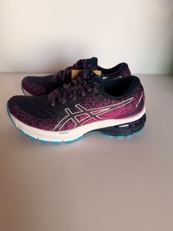 ASICS GT-2000 9 Knit Running Shoes Womens Size 5 French Blue White 1012A867-400 New