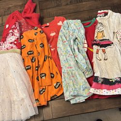 Girls long sleeve dresses 5T