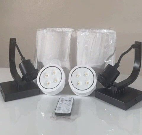 lámparas de pared inalámbrica (2) con control remoto
