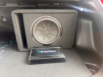 Single ported subwoofer and amp