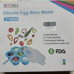 Silicone Egg Bite Molds 