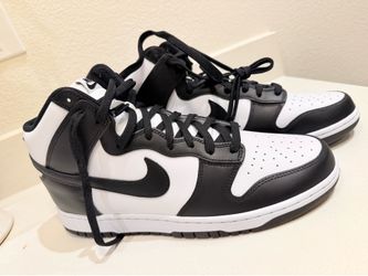 Nike NEW Dunk High Panda White Black Lace Up Sneakers Hi-Top Shoes Men's 12 NWOB