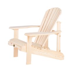 2 Chairs In Box Adirondack Chair, Natural Finish Ok 