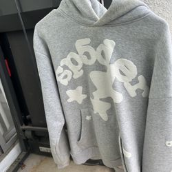 Grey spider hoodie 