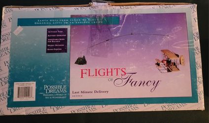 Flights Of Fancy Santa In Biplane.