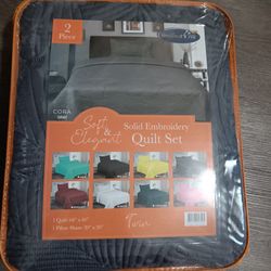 TWIN 2 Piece Quilt Set FIRM PRICE