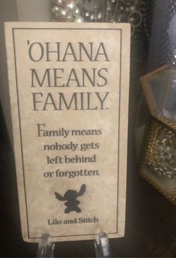 Stitch plaque