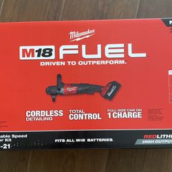 Milwaukee M18 FUEL 18-Volt 7 in. Variable Speed Polisher Kit