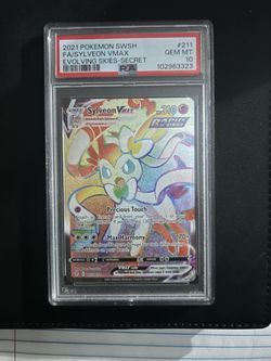 PSA 10 Sylveon VMAX Alternate Art (Evolving Skies #211)